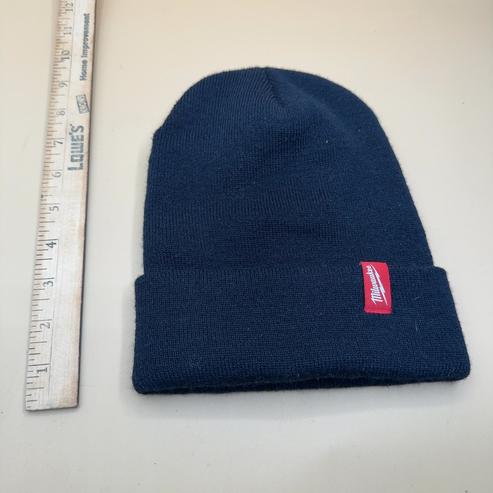 Milwaukee Tool Knit Beanie Hat Navy Blue One Size